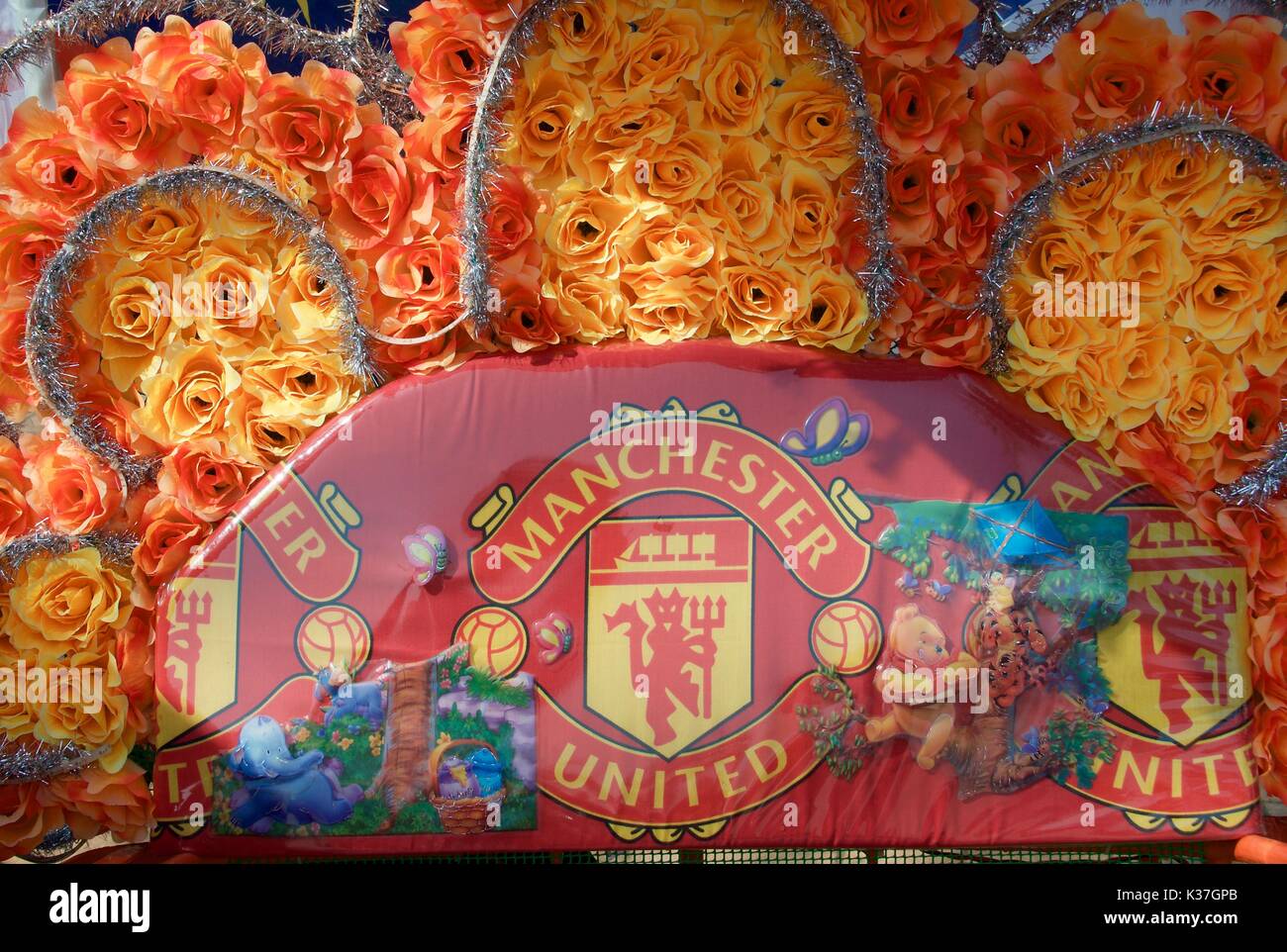 Manchester United Rickshaw Malaysia Stock Photo