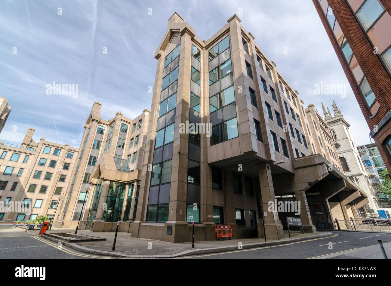 Millennium Bridge House, 2 Lambeth Hill, London, viewed from Broken