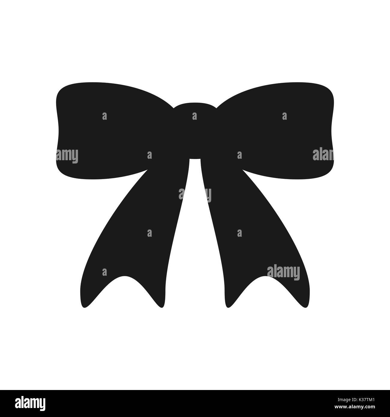 Bow icon of ribbon isolated on white background Stock Vector Image ...