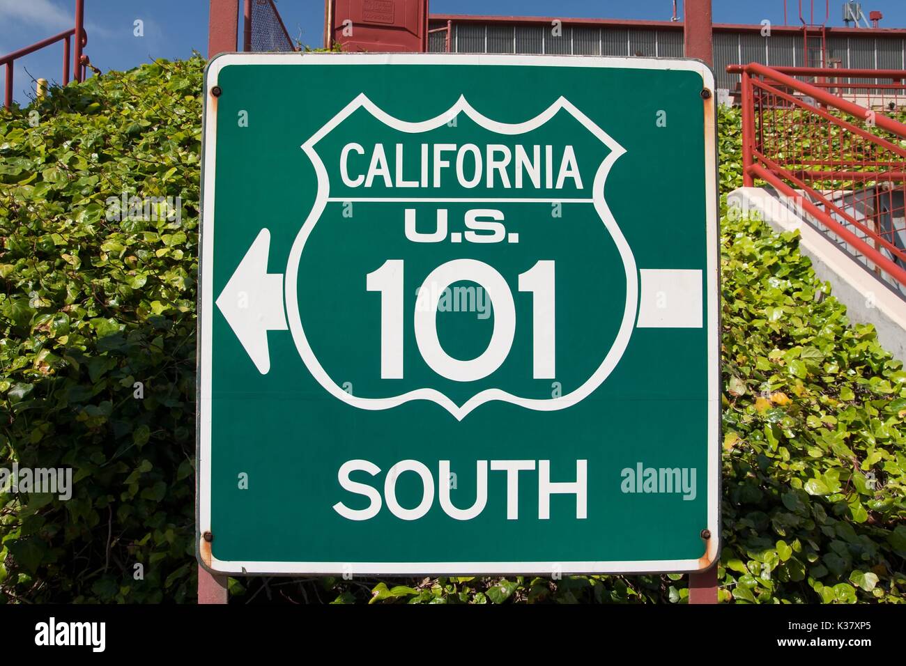 Road Sign in the United States of America Stock Photo