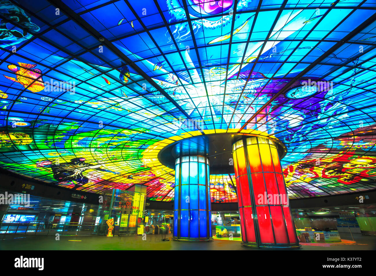 The Dome of Light at Formosa Boulevard Station, the largest glass work