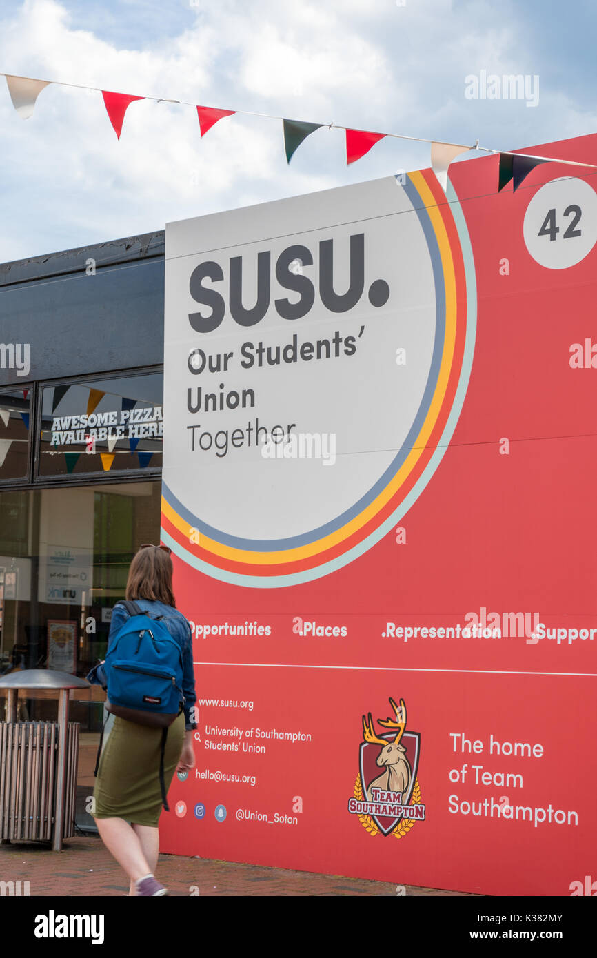 SUSU Student Union building at the University of Southampton Highfield Campus in 2017, Southampton, UK Stock Photo