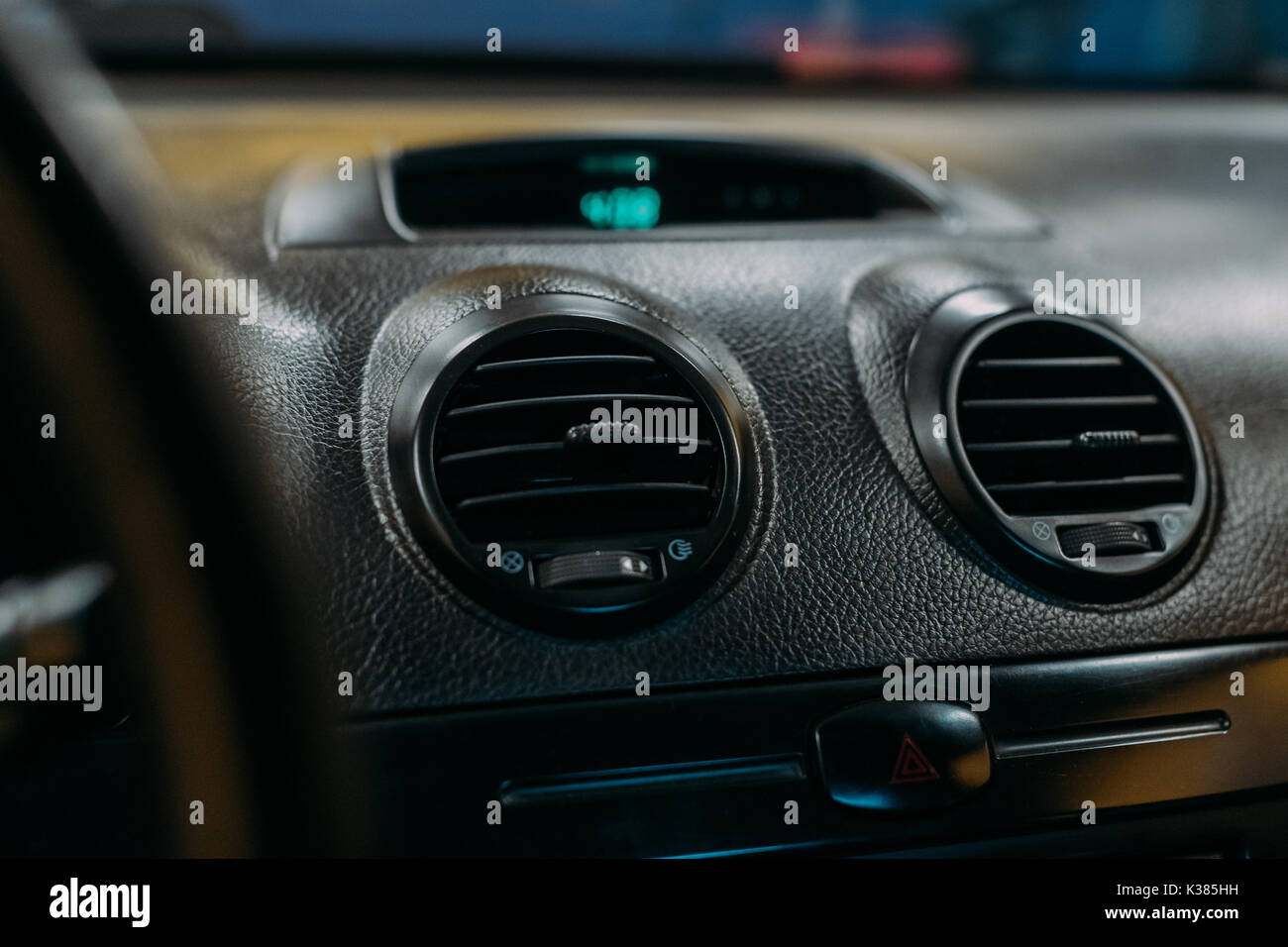 Air ventilation in car inside view Stock Photo Alamy
