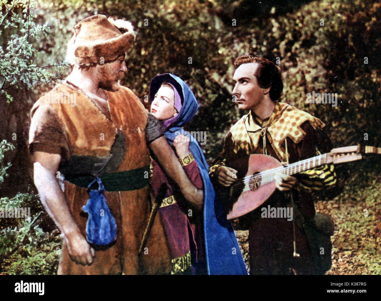 THE STORY OF ROBIN HOOD AND HIS MERRY MEN JAMES ROBERTSON JUSTICE, JOAN RICE, ELTON HAYES     Date: 1952 Stock Photo