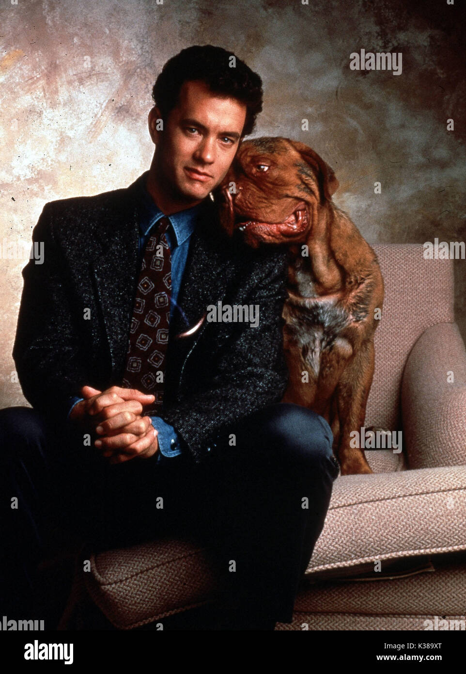 TURNER AND HOOCH TOM HANKS AND BEASLEY TOUCHSTONE PICTURES     Date: 1989 Stock Photo