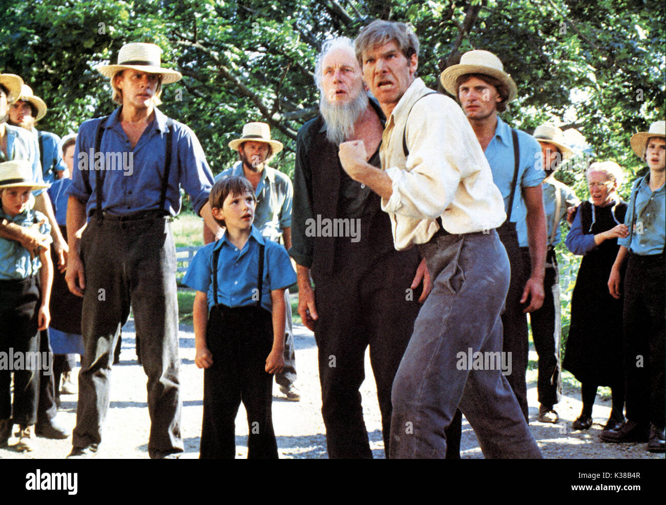 WITNESS ALEXANDER GUDONOV, LUKAS HAAS, JAN RUBES, HARRISON FORD, VIGGO MORTENSEN     Date: 1985 Stock Photo