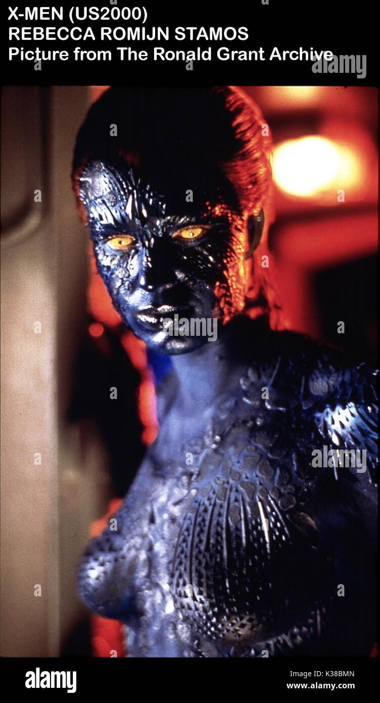 X-MEN REBECCA ROMIJN-STAMOS AS MYSTIQUE A 20TH CENTURY FOX FILM     Date: 2000 Stock Photo