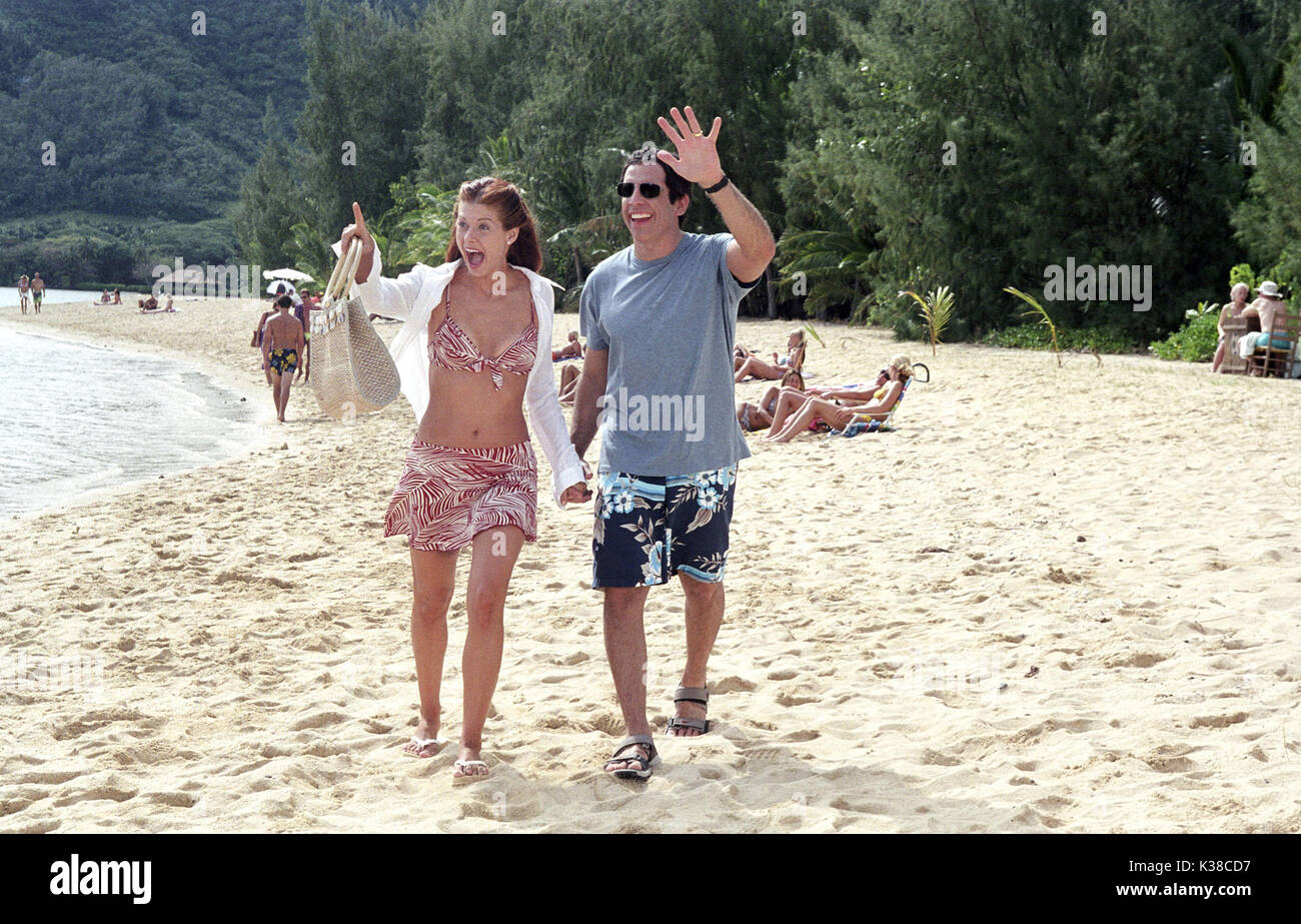 ALONG CAME POLLY DEBRA MESSING AND BEN STILLER BEACH A UNIVERSAL FILM     Date: 2004 Stock Photo