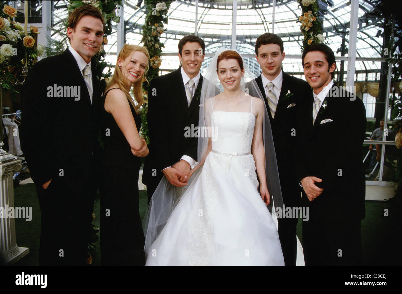 AMERICAN WEDDING SEANN WILLIAM SCOTT, JANUARY JONES, JASON BIGGS Stock Photo 156922714 Alamy
