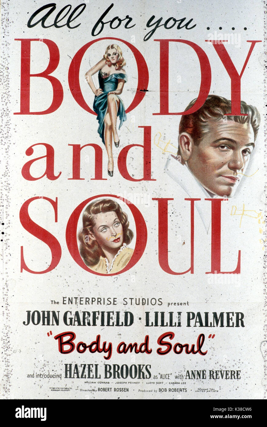 BODY AND SOUL      Date: 1947 Stock Photo