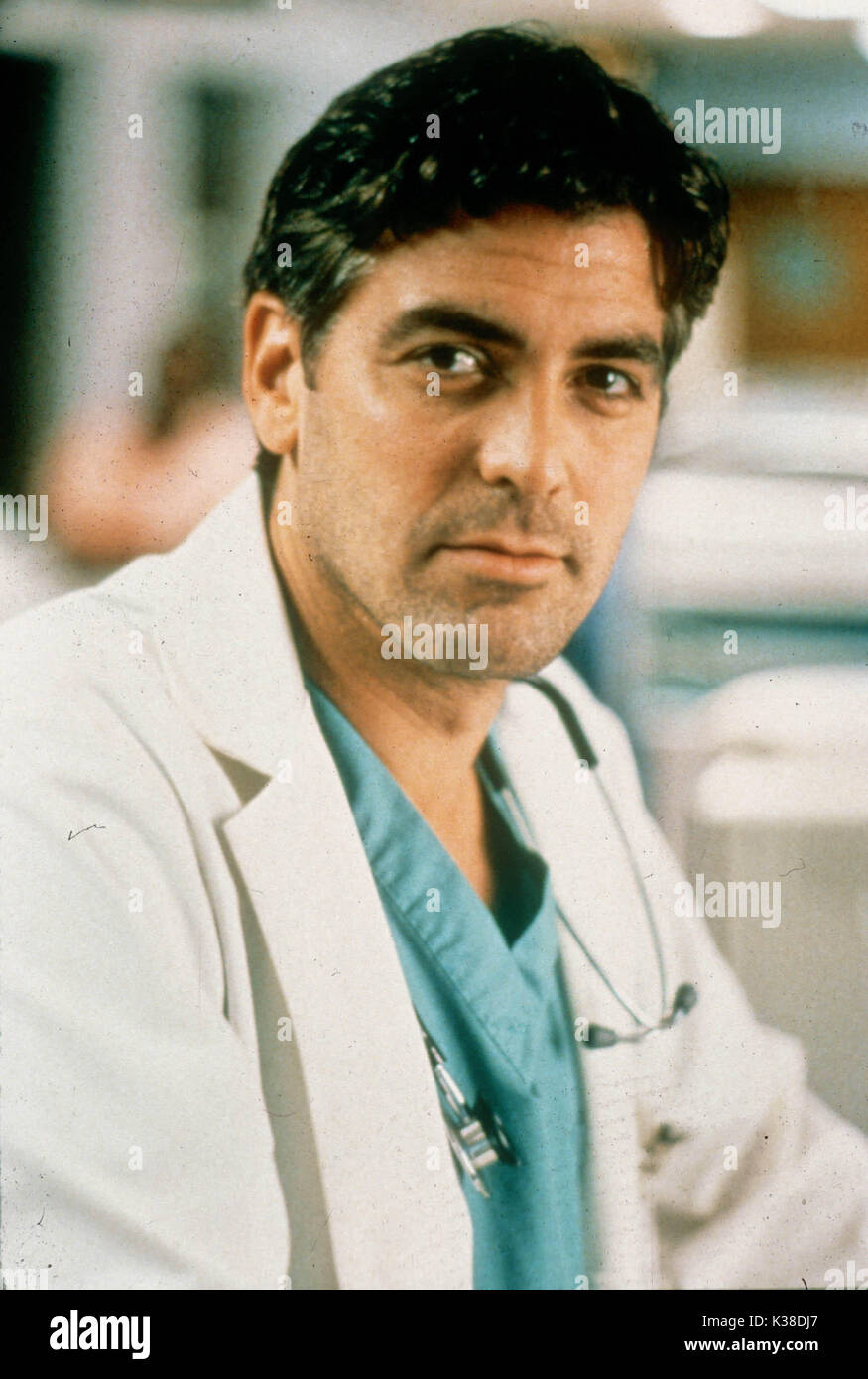 ER GEORGE CLOONEY CREATED BY: MICHAEL CRICHTON WARNER BROS. TELEVISION   ER Stock Photo