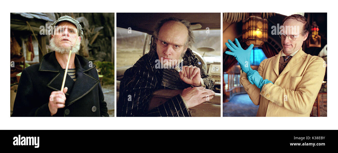 LEMONY SNICKET'S A SERIES OF UNFORTUNATE INCIDENTS (US 2004) JIM CARREY in various guises as Count Olaf     Date: 2004 Stock Photo