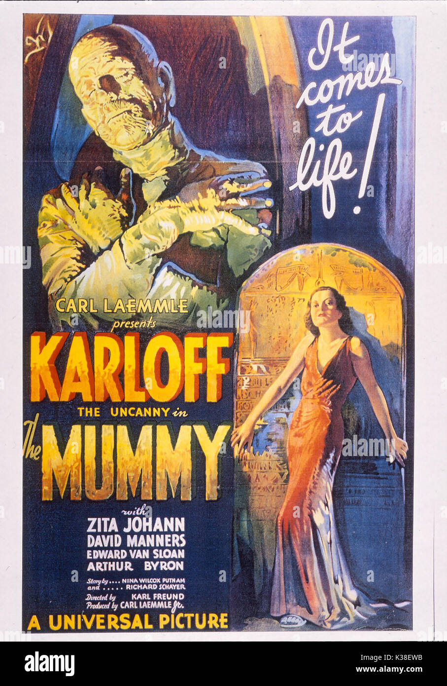 THE MUMMY SUBJECT: HORROR POSTER Date: 1932 Stock Photo - Alamy