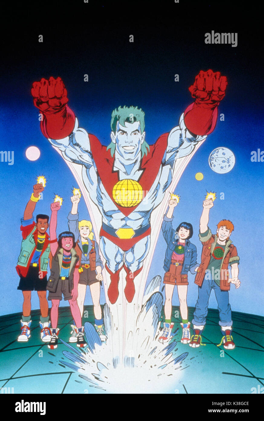 CAPTAIN PLANET AND THE PLANETEERS Stock Photo