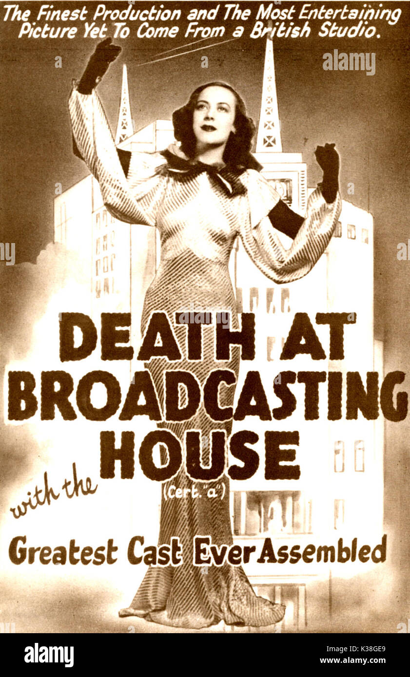 DEATH AT BROADCASTING HOUSE Directed by Reginald Denham Date: 1934 Stock  Photo - Alamy