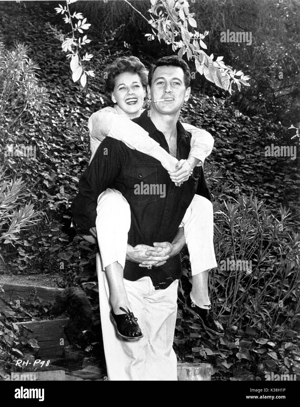 ROCK HUDSON and PHYLLIS GATES Stock Photo Alamy