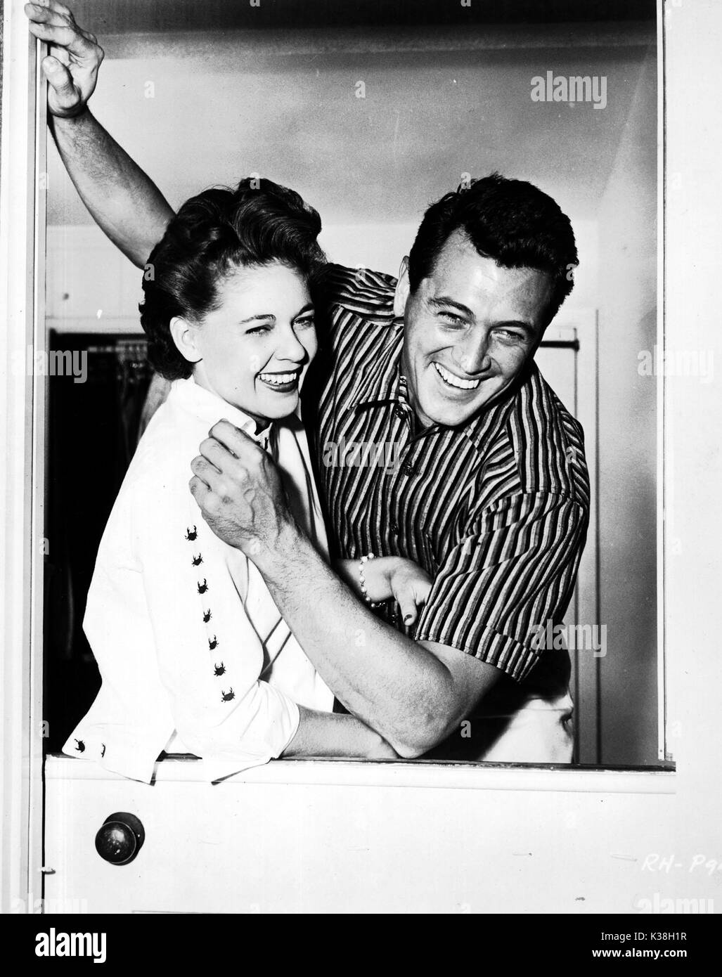 ROCK HUDSON and PHYLLIS GATES Stock Photo Alamy