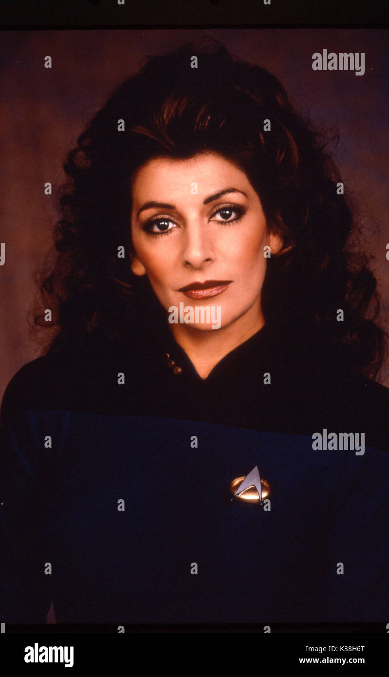 STAR TREK: THE NEXT GENERATION MARINA SIRTIS, as Lt. Commander Deanna Troi Stock Photo
