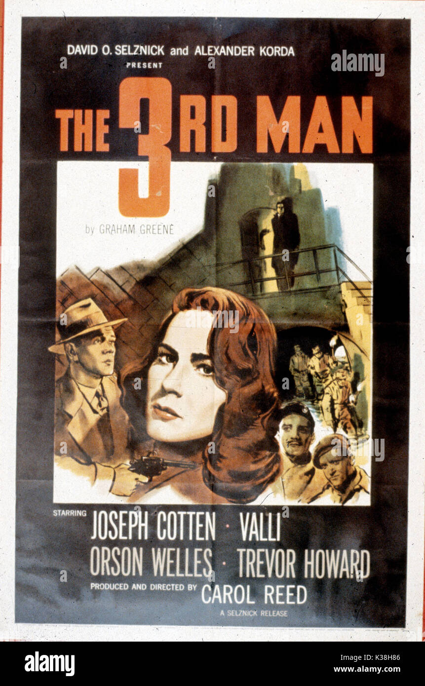 THE THIRD MAN POSTER     Date: 1949 Stock Photo