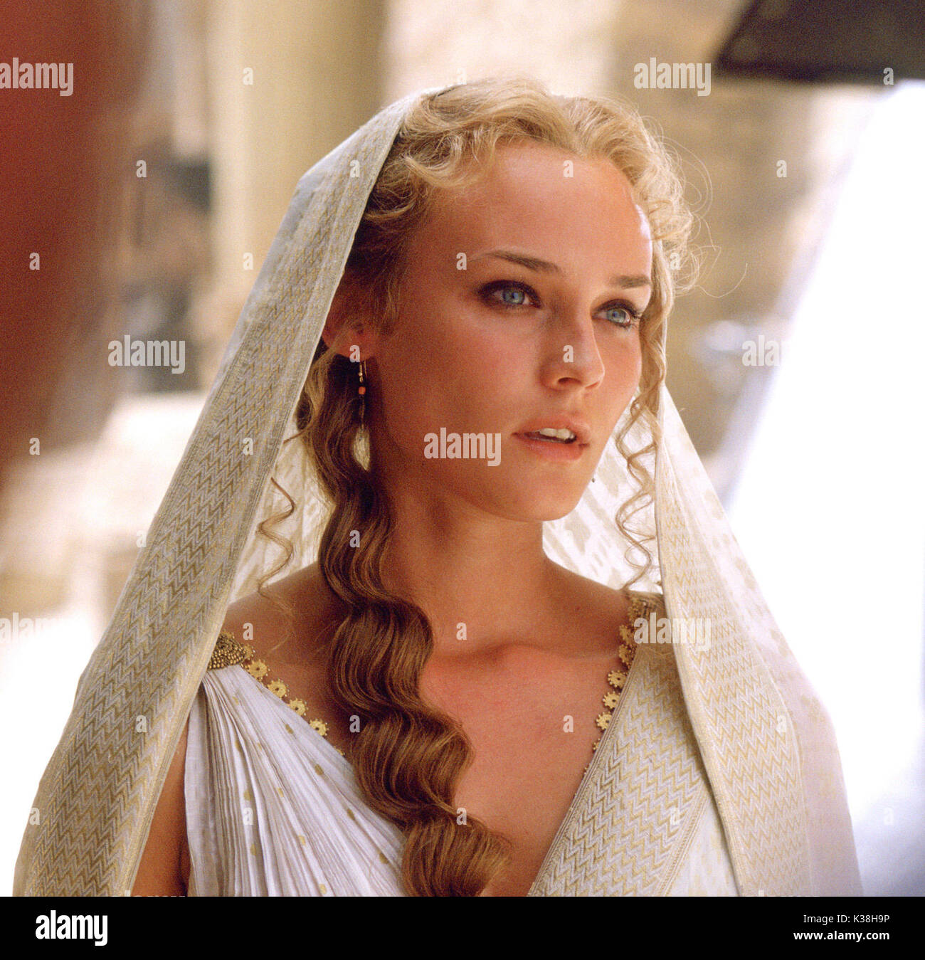DIANE KRUGER as 'Helen' in Warner Bros. Pictures' epic action adventure Troy, starring Brad Pitt, Eric Bana and Orlando Bloom.  PHOTOGRAPHS TO BE USED SOLELY FOR ADVERTISING, PROMOTION, PUBLICITY OR REVIEWS OF THIS SPECIFIC MOTION PICTURE AND TO REMAIN THE PROPERTY OF THE STUDIO. NOT FOR SALE OR REDISTRIBUTION.    TROY [US 2004]  DIANE KRUGER DIANE KRUGER as 'Helen' in Warner Bros. Pictures' epic action adventure Troy, starring Brad Pitt, Eric Bana and Orlando Bloom.  PHOTOGRAPHS TO BE USED SOLELY FOR ADVERTISING, PROMOTION, PUBLICITY OR REVIEWS OF THIS SPECIFIC MOTION Stock Photo