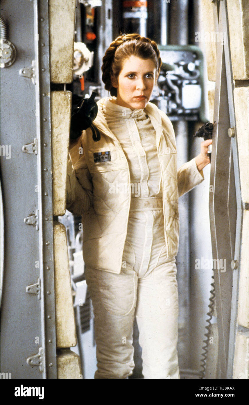 STAR WARS: EPISODE V - THE EMPIRE STRIKES BACK CARRIE FISHER as Princess Leia STAR WARS: EPISODE V - THE EMPIRE STRIKES BACK     Date: 1980 Stock Photo