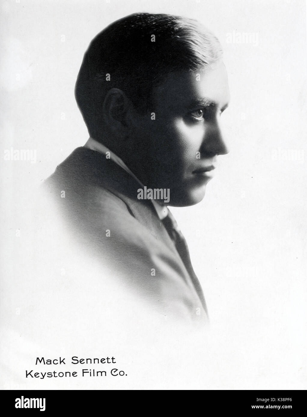 MACK SENNETT Film pioneer writer, actor, director, producer - mostly of comedy material Stock Photo