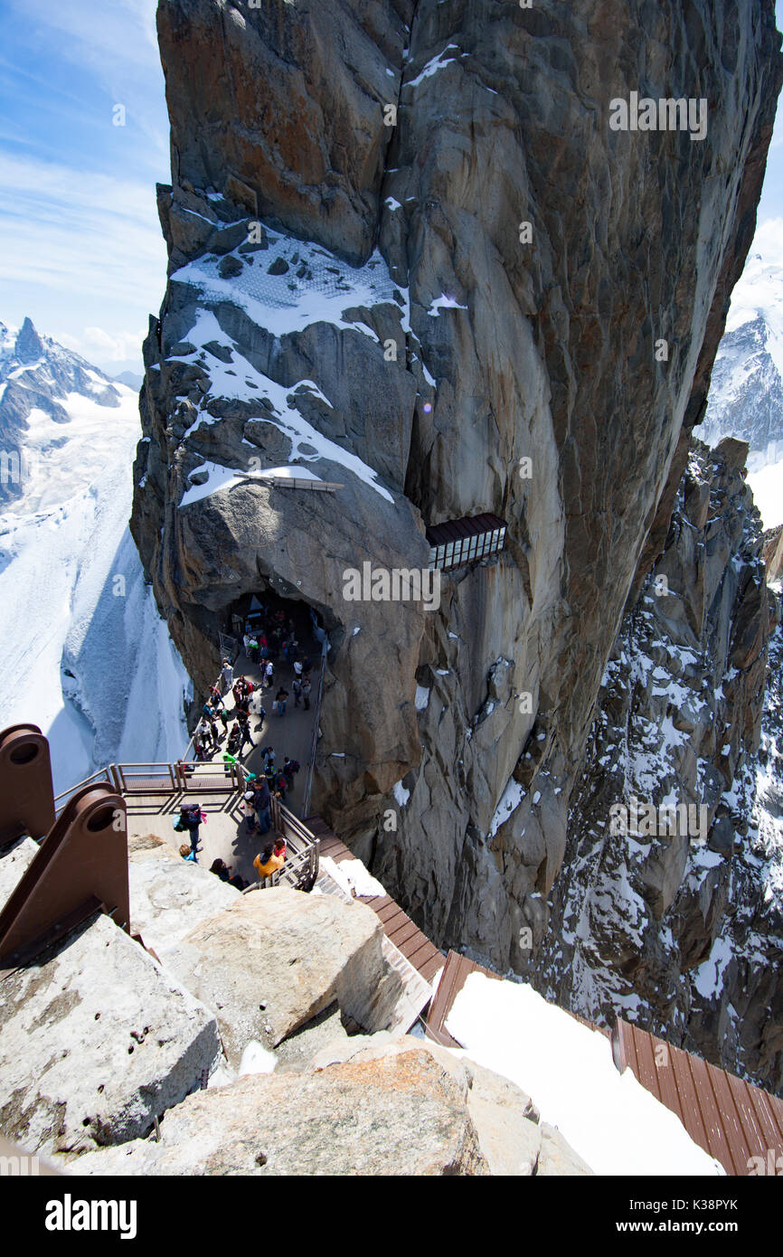 The aiguille du midi skywalk hi-res stock photography and images - Alamy