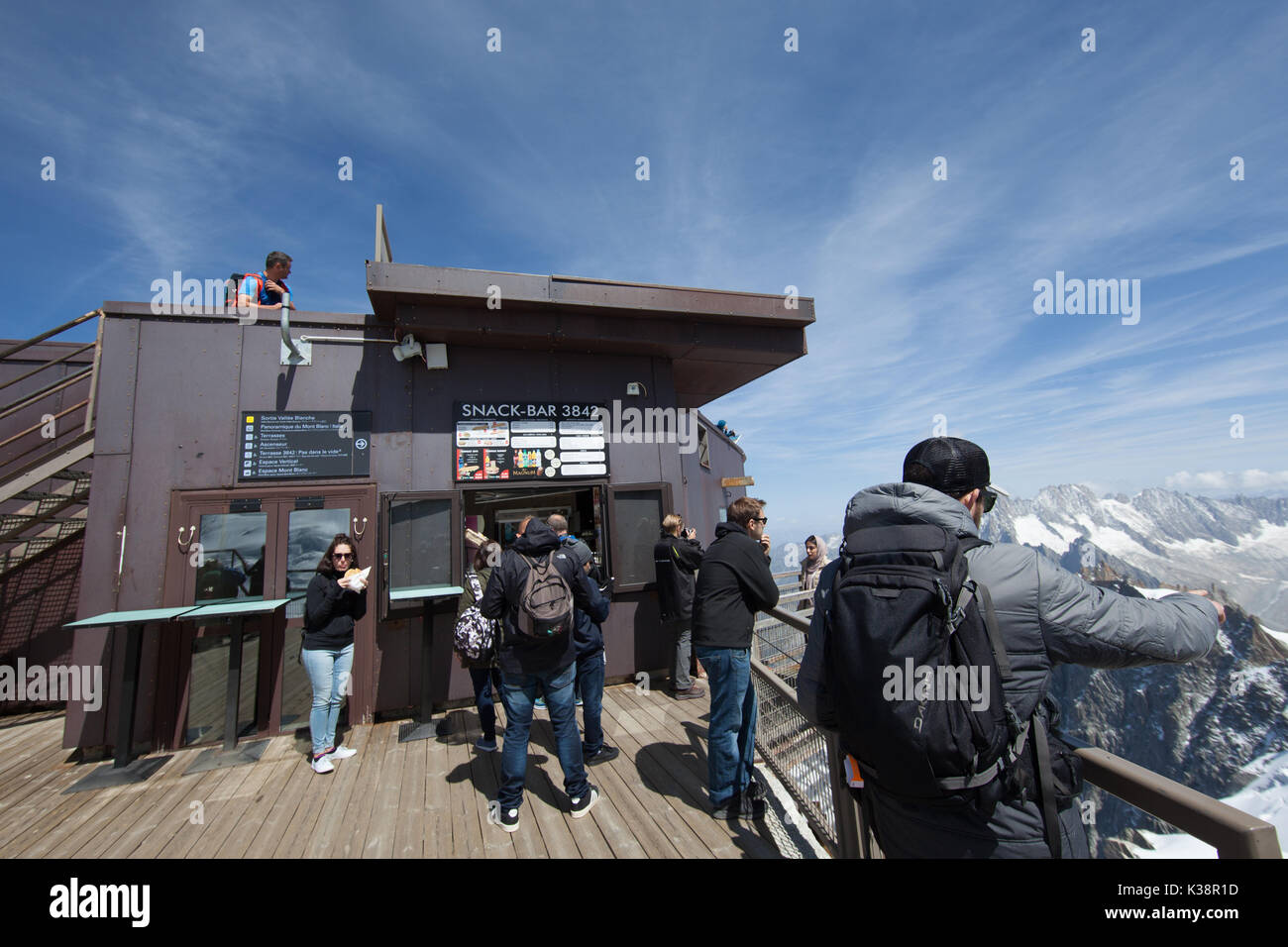 The aiguille du midi skywalk hi-res stock photography and images - Alamy