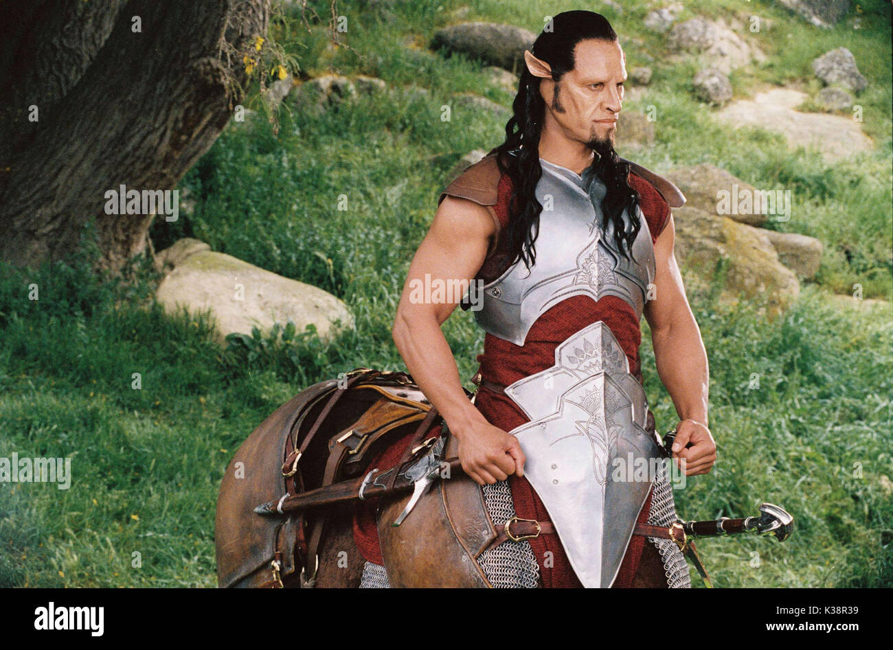Pictured:  The centaur Oreius (PATRICK KAKE) in a scene from THE CHRONICLES OF NARNIA: THE LION, THE WITCH AND THE WARDROBE, directed by Andrew Adamson.       Distributed by Buena Vista International.  THIS MATERIAL MAY BE LAWFULLY USED IN ALL MEDIA ONLY TO PROMOTE THE RELEASE OF THE MOTION PICTURE ENTITLED THE CHRONICLES OF NARNIA: THE LION, THE WITCH AND THE WARDROBE DURING THE PICTURE'S PROMOTIONAL WINDOWS. ANY OTHER USE, RE-USE, DUPLICATION OR POSTING OF THIS MATERIAL IS STRICTLY PROHIBITED WITHOUT THE EXPRESS WRITTEN CONSENT OF WALT DISNEY PICTURES & WALDEN MEIDA. AND COUL Stock Photo