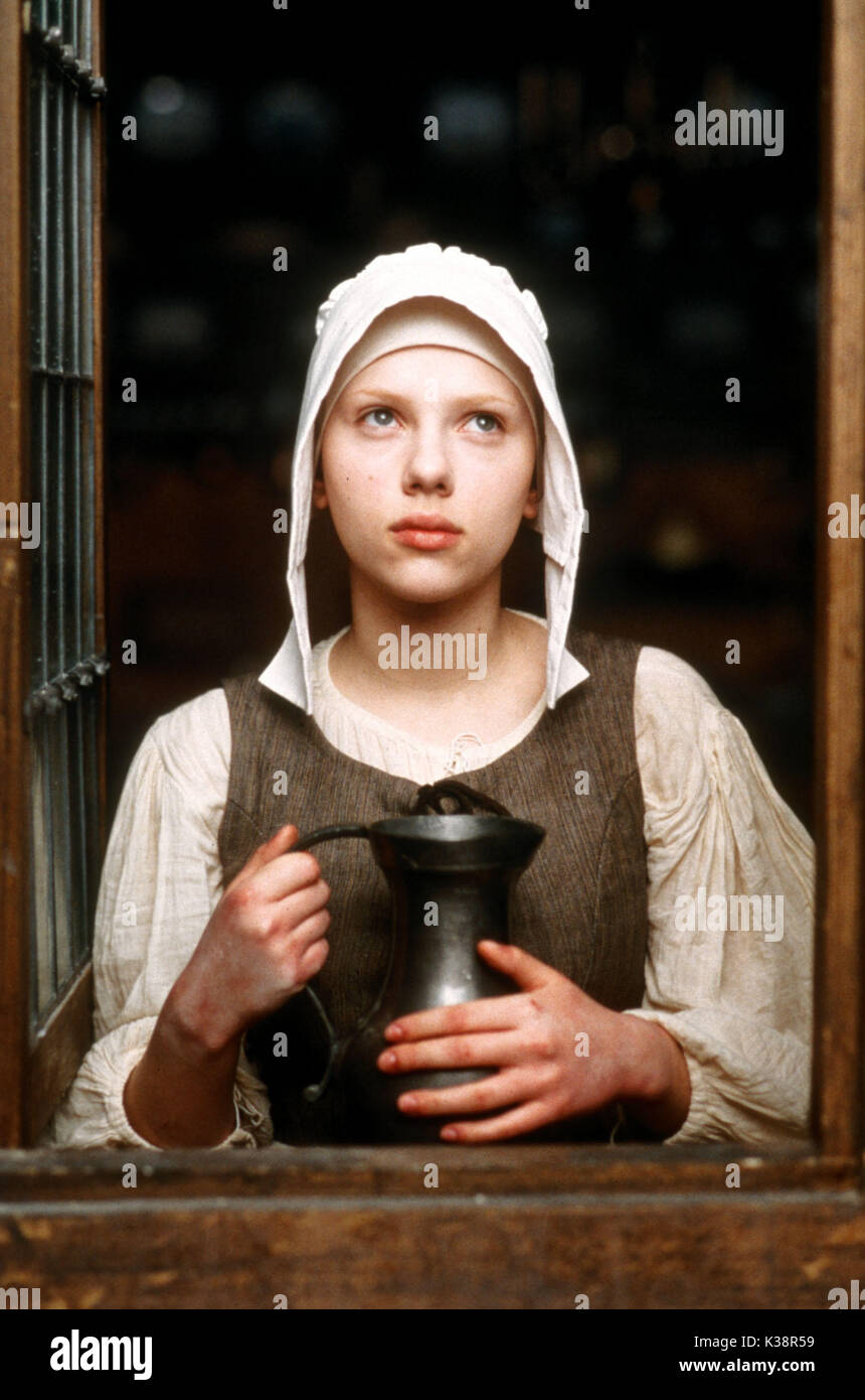 GIRL WITH A PEARL EARRING  SCARLETT JOHANSSON     Date: 2003 Stock Photo