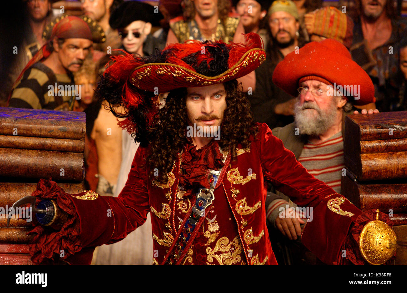 PETER PAN JASON ISAACS as Captain Hook, RICHARD BRIERS [right] as