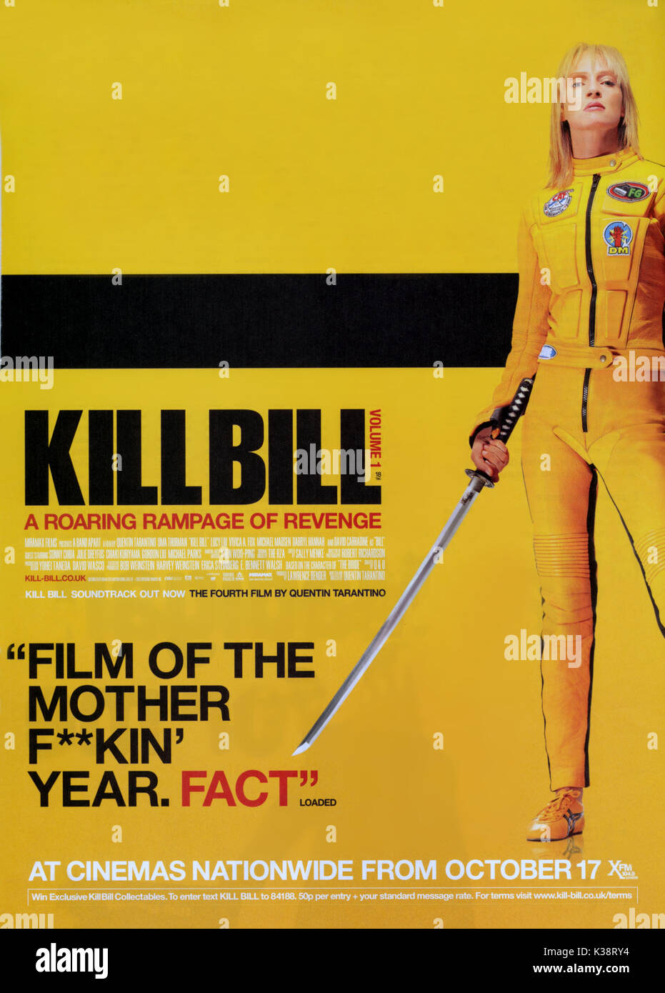 KILL BILL: VOL. 1 [US 2003]  aka QUENTIN TARANTINO'S KILL BILL: VOLUME ONE  UMA THURMAN     Date: 2003 Stock Photo