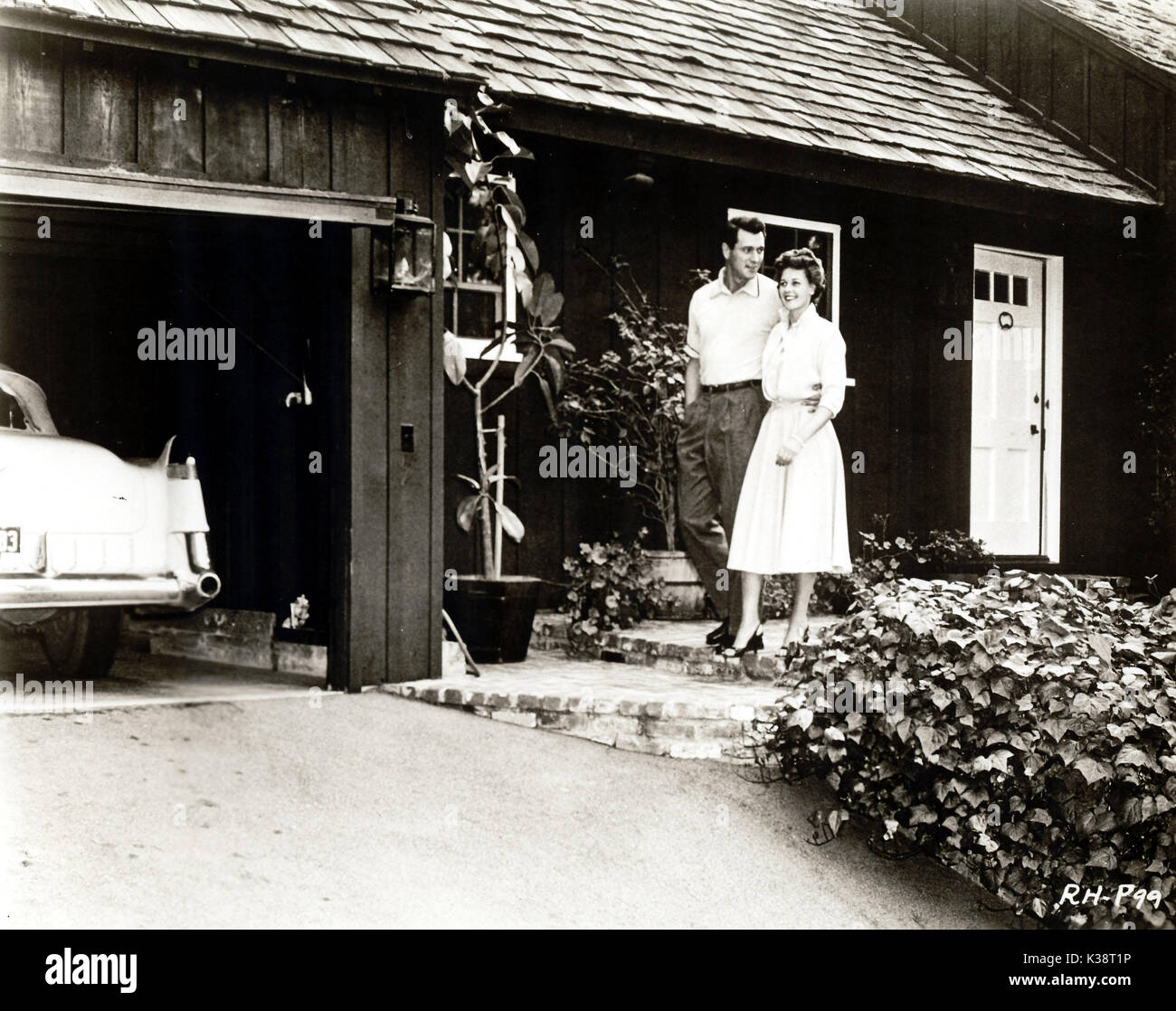 ROCK HUDSON and PHYLLIS GATES They were married 1955 1958 Stock Photo