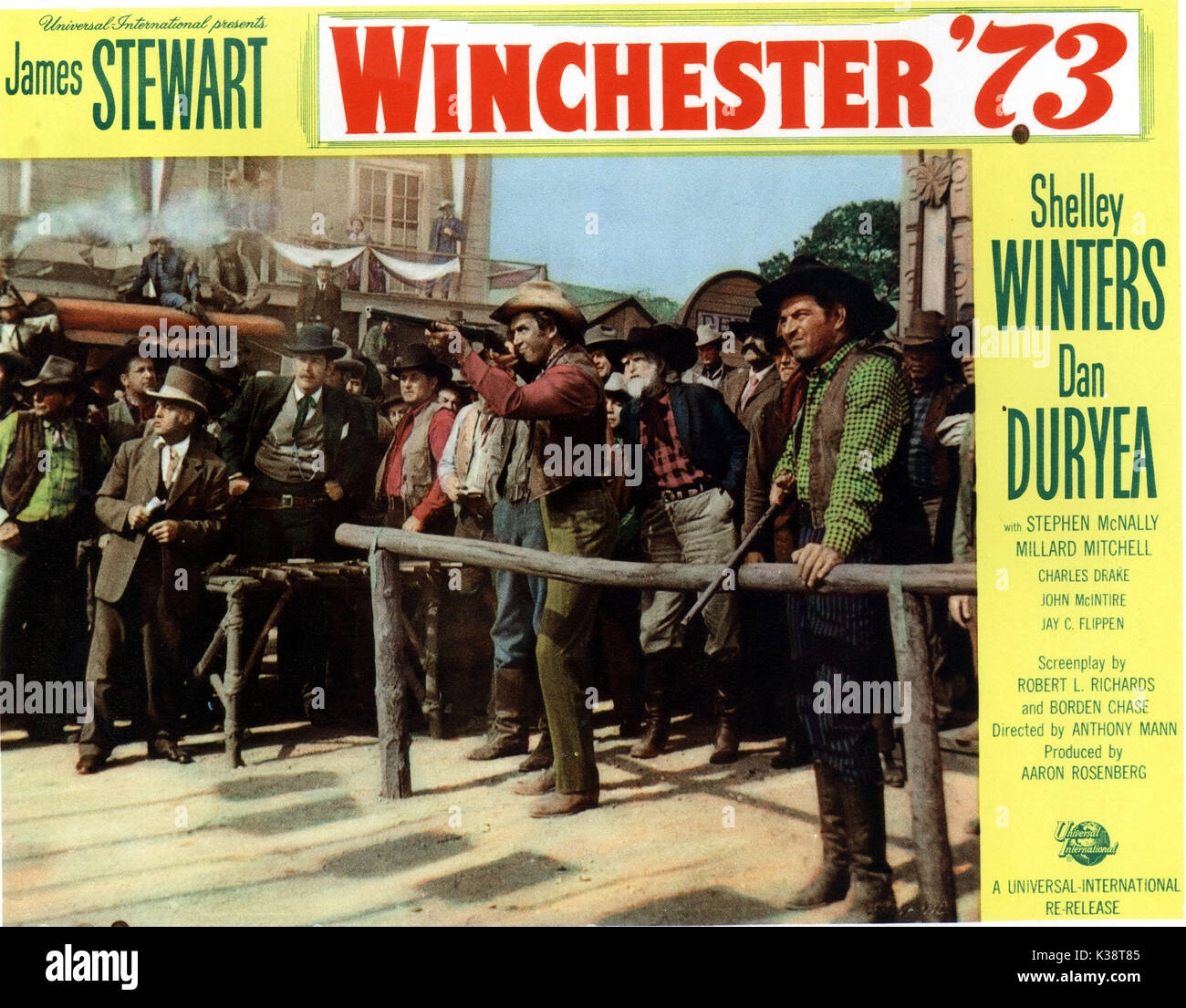 WINCHESTER '73 [US 1950]  JAMES STEWART, STEPHEN MCNALLY     Date: 1950 Stock Photo
