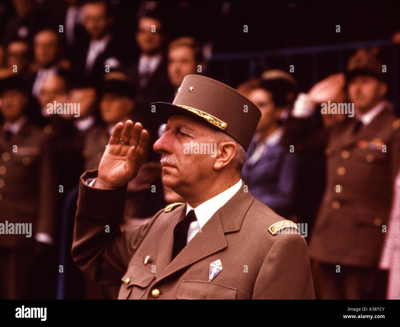 THE DAY OF THE JACKAL ADRIEN CAYLA-LEGRAND as President General Charles De Gaulle Stock Photo