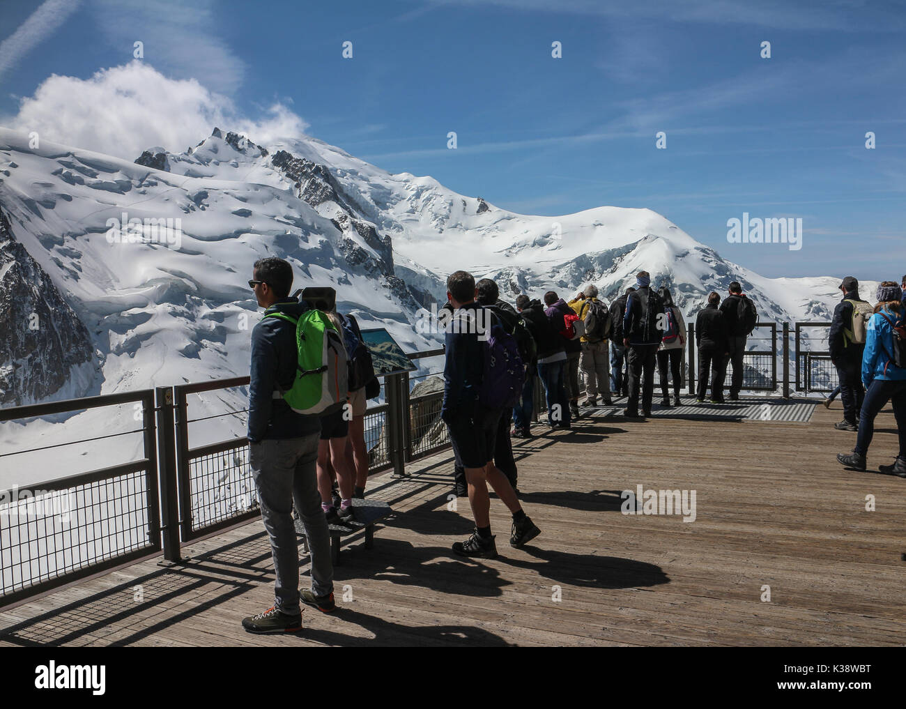 The aiguille du midi skywalk hi-res stock photography and images - Alamy