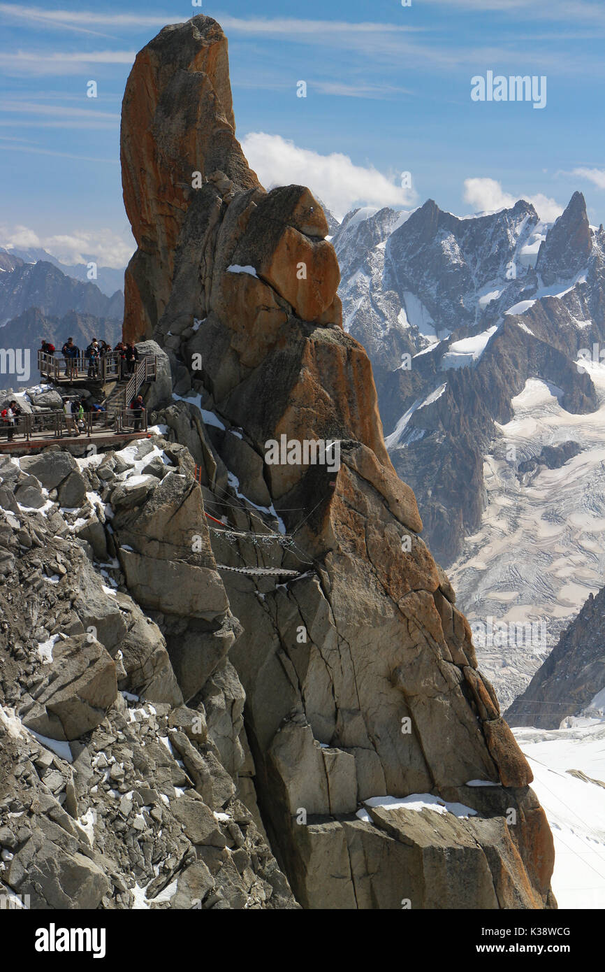 The aiguille du midi skywalk hi-res stock photography and images - Alamy