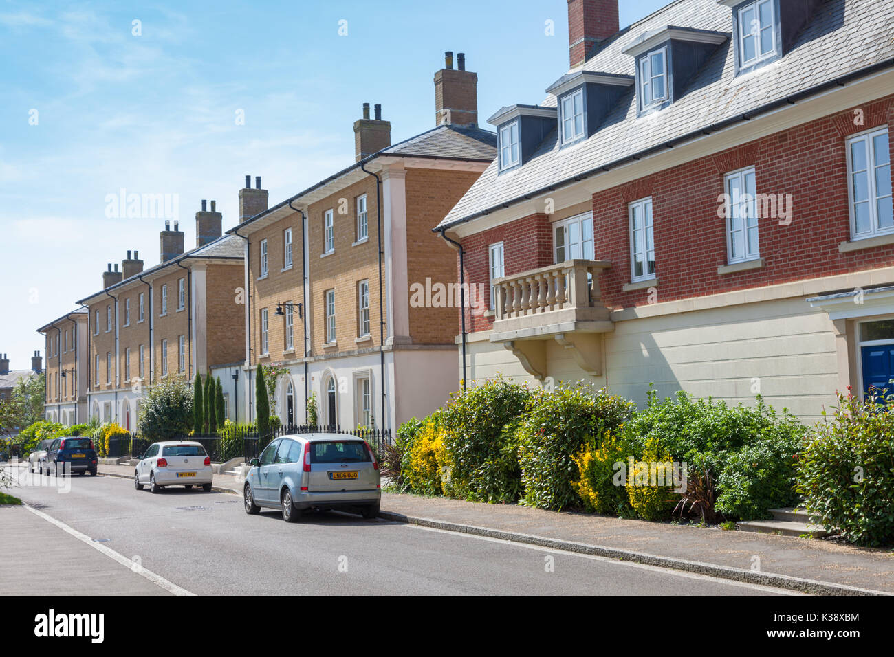 Poundbury, Dorchester, Dorset UK. A new urban development on land