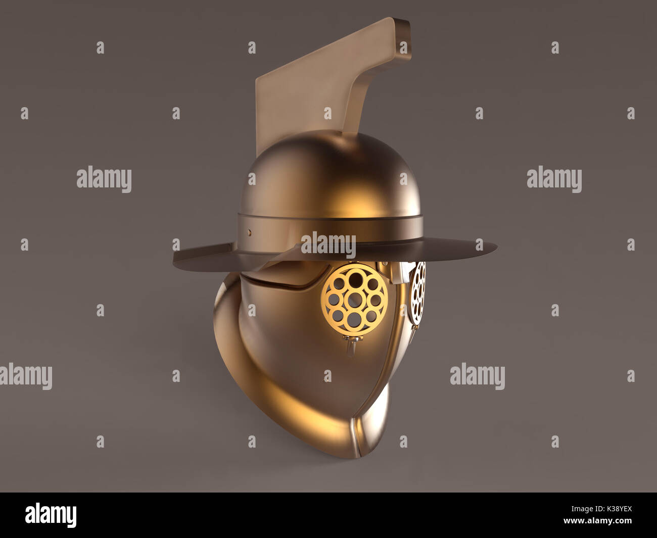 Gladiator's helmet Stock Photo