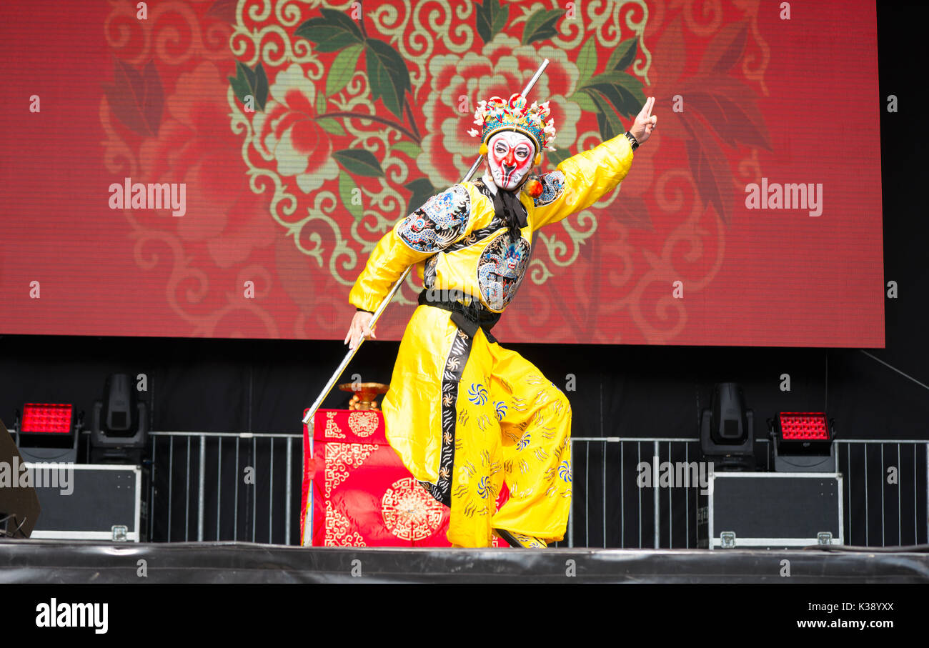 Peking Opera: „Havoc in Heaven“ at the China Festival 2017 in Cologne, Germany. Stock Photo