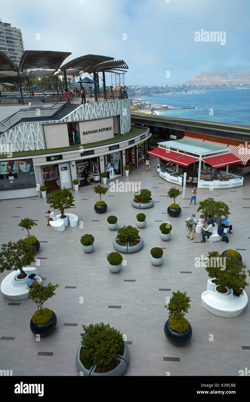 clifftop shopping mall, Miraflores, Lima, Peru, South America