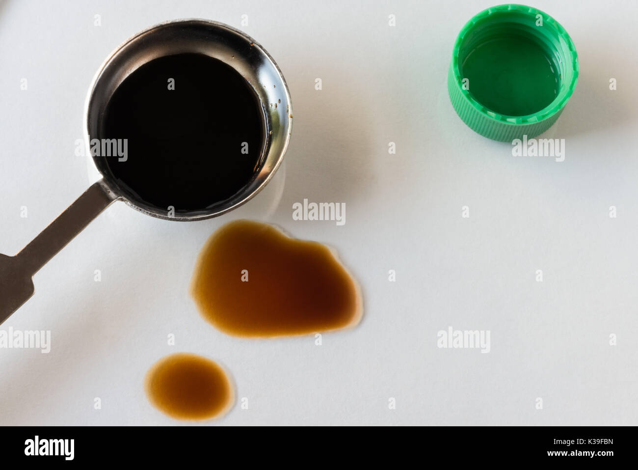 Teaspoon of soy sauce Stock Photo Alamy