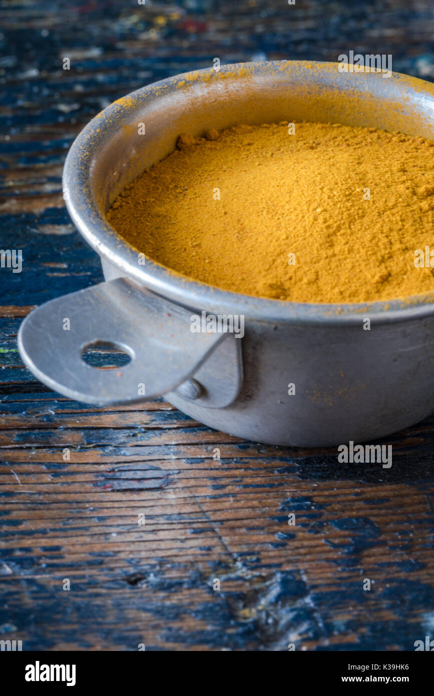 Ground turmeric Root Stock Photo Alamy