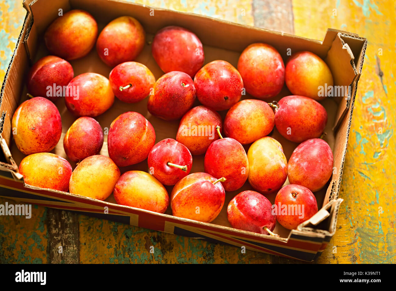 British Victoria Plums Stock Photo Alamy