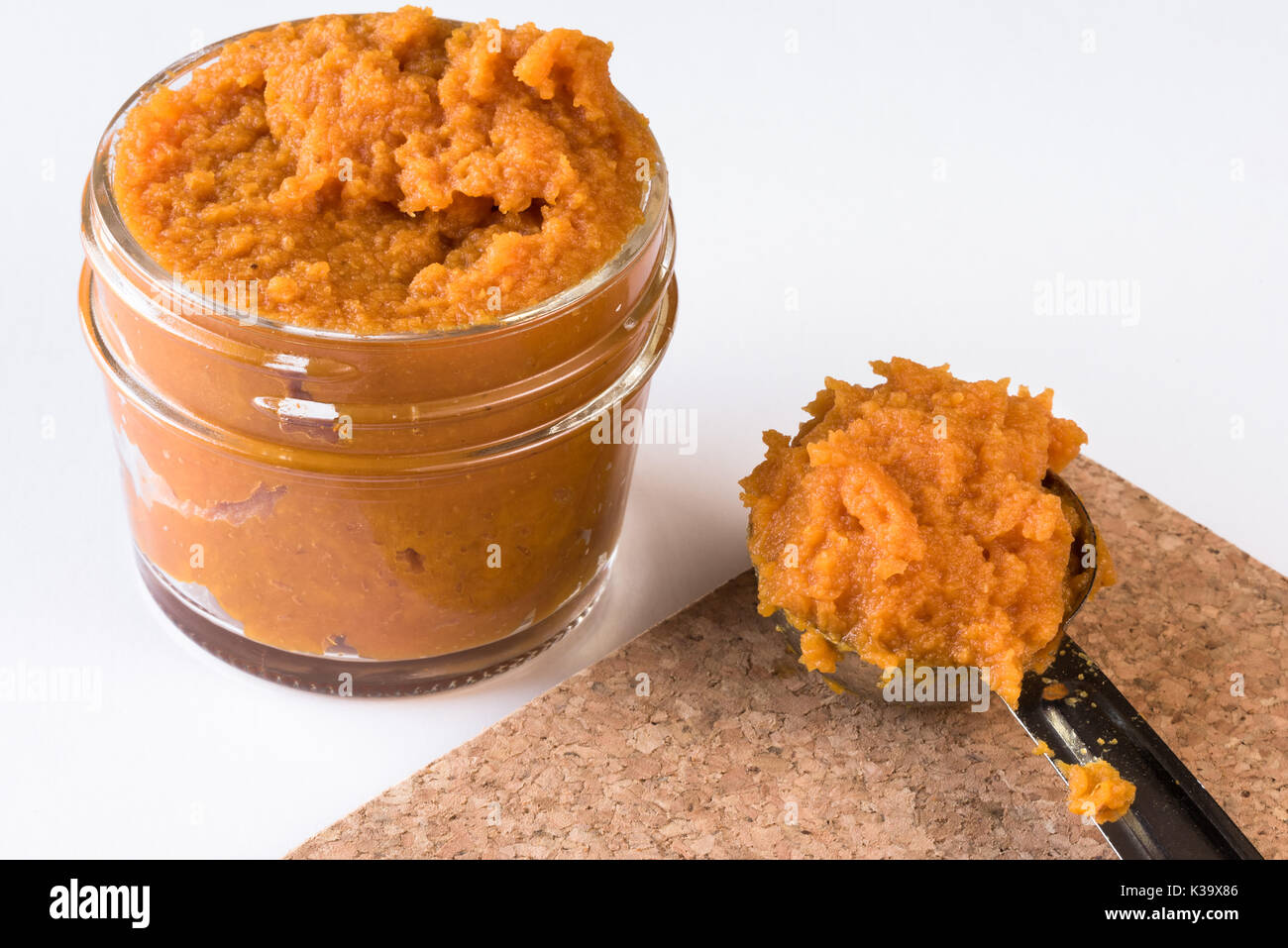 Pumpkin Puree Stock Photo