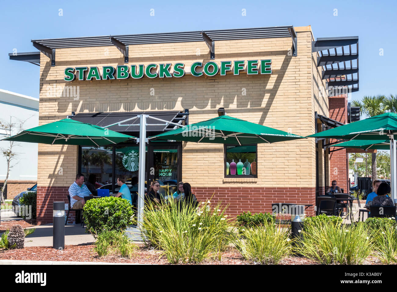 Florida Jacksonville Starbucks Coffee coffee shop outside exterior