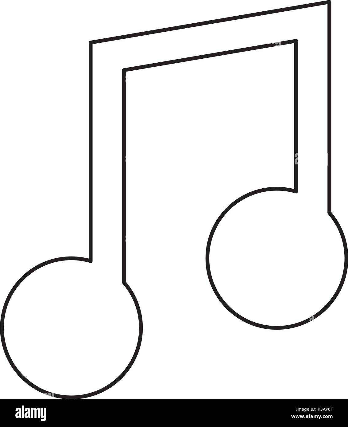 music note vector illustration Stock Vector Image & Art - Alamy