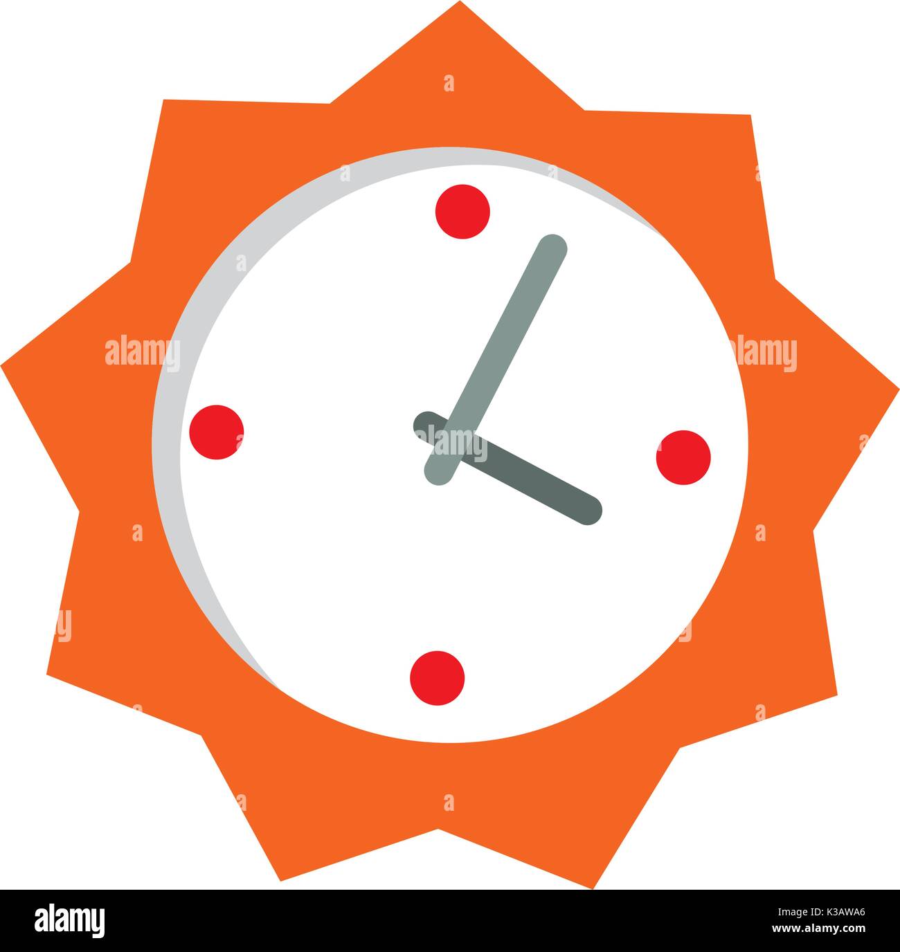 wall clock vector illustration Stock Vector Image & Art - Alamy