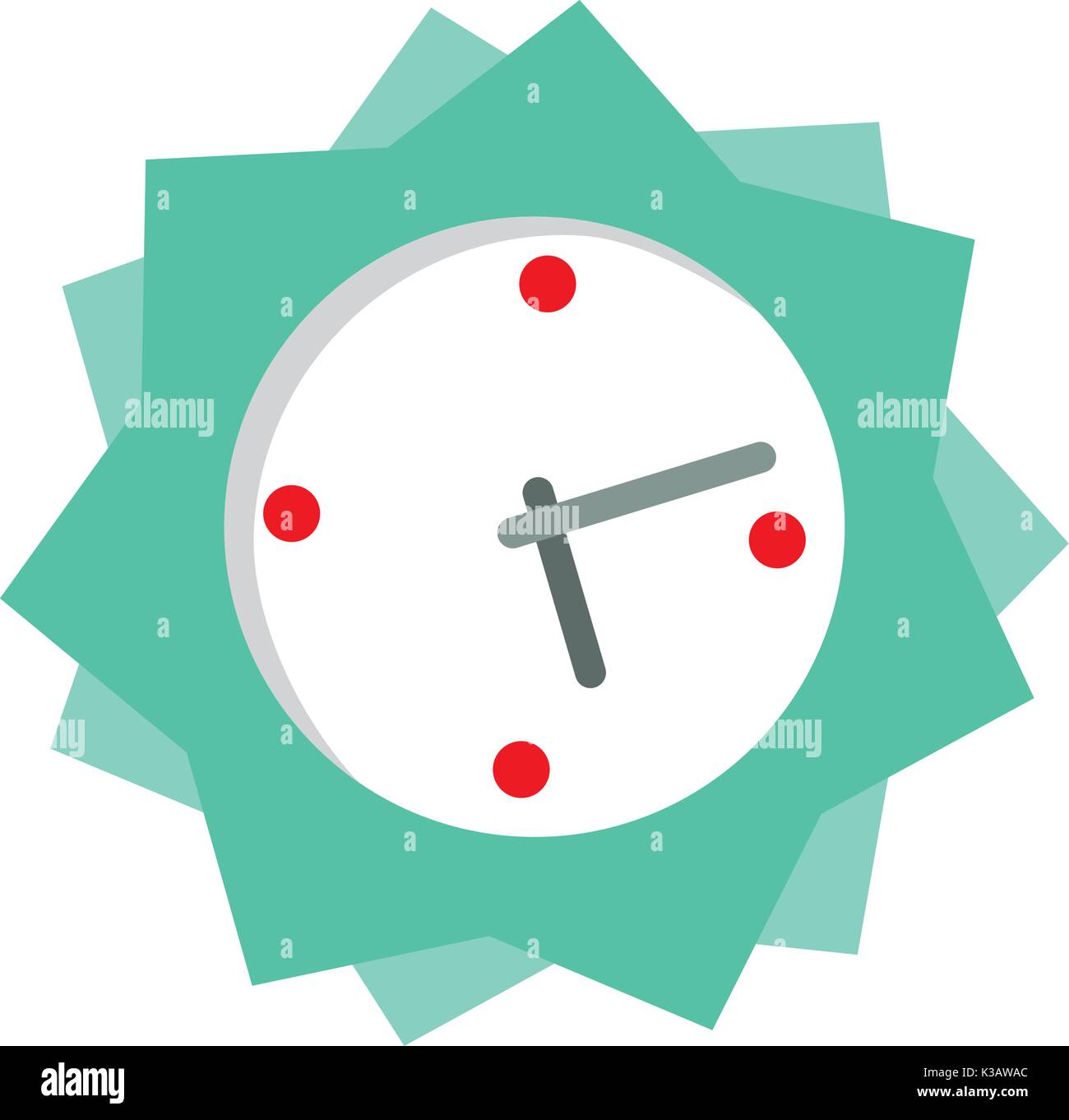wall clock vector illustration Stock Vector Image & Art - Alamy