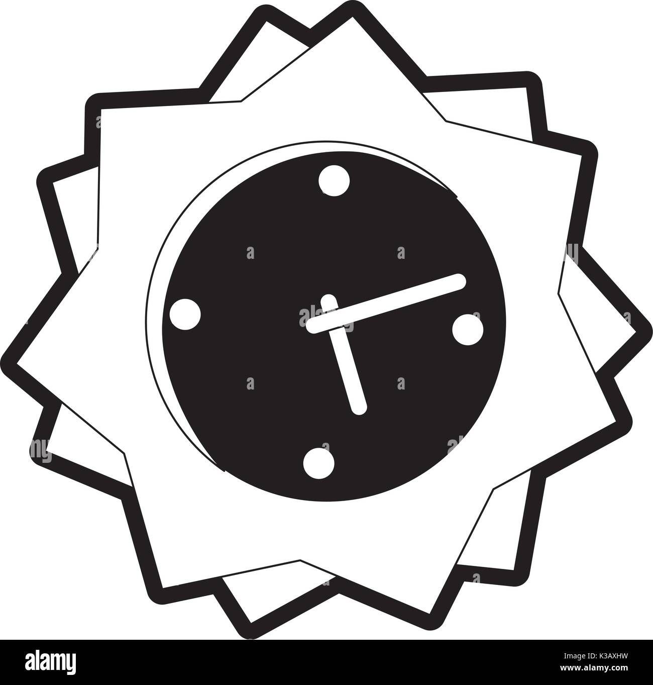 clock vector illustration Stock Vector Image & Art - Alamy